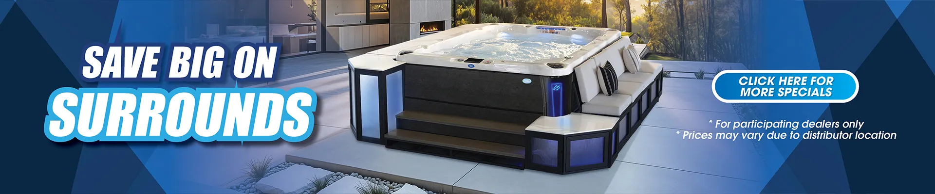 Calspas hot tub being used in a family setting - Seville